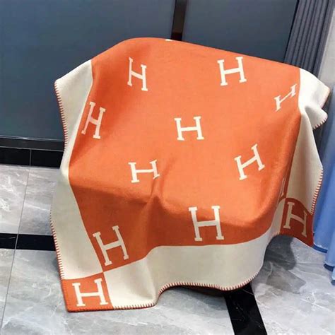 hermes orange blanket dupe|Hermes throw blanket etsy.